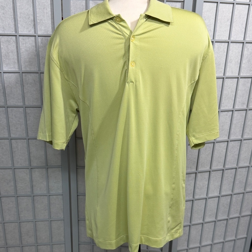 Nike Men's Lime Green Polo Shirt, Size Small